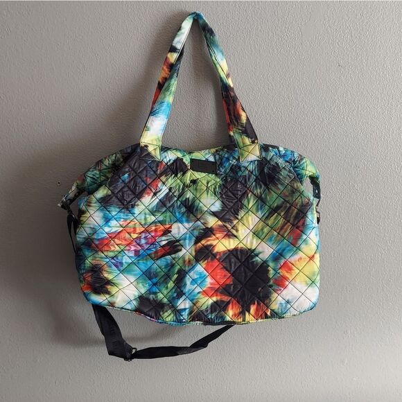 Steve Madden Large Multicolor Tie Dye Tote Duffle Bag - Picture 1 of 6